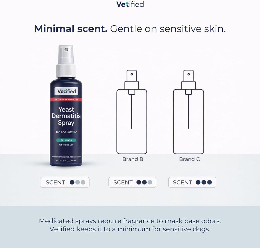 Vet Access included for 30 days with Vetified Yeast Dermatitis Spray
