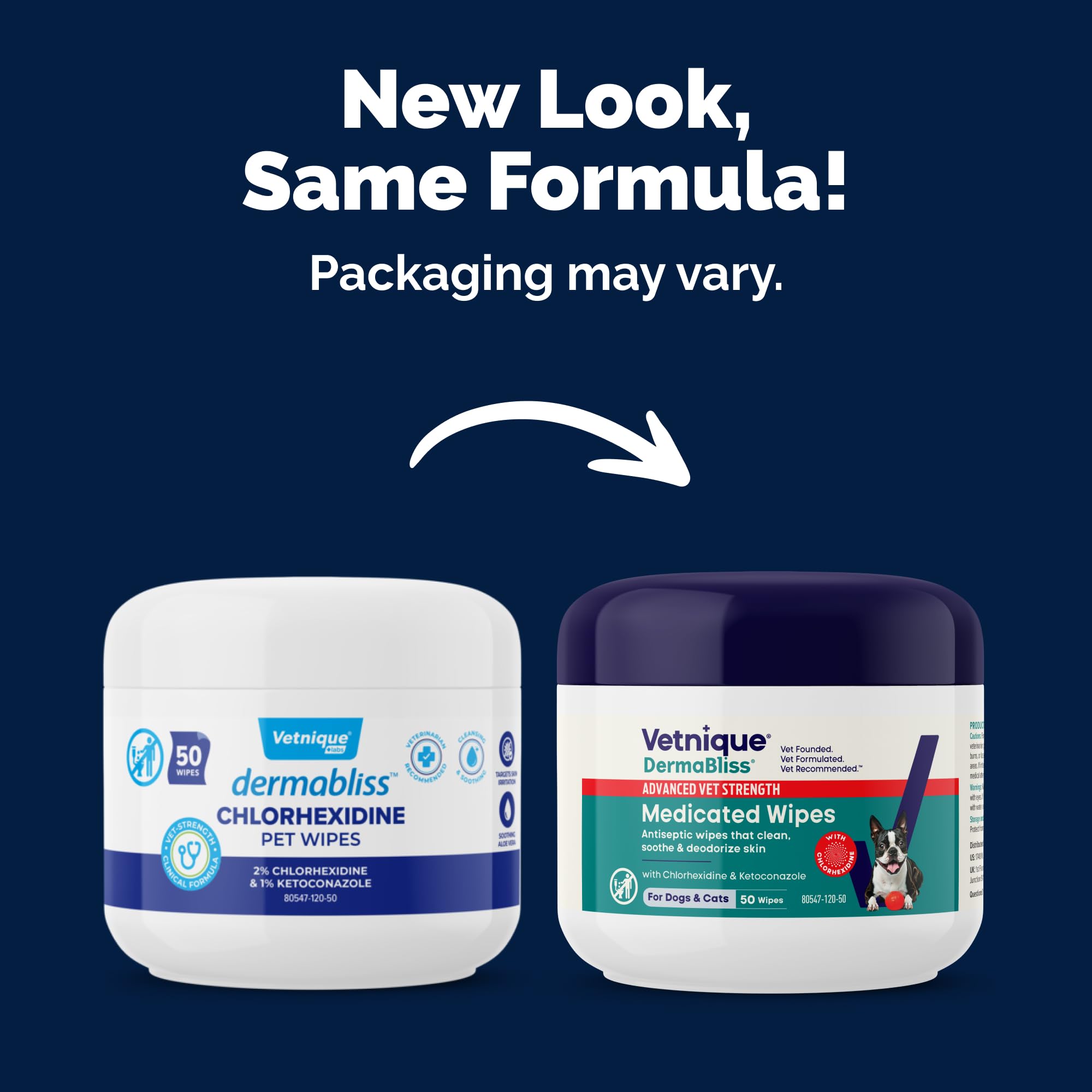 Dermabliss label details show 2 percent chlorhexidine and 1 percent ketoconazole.