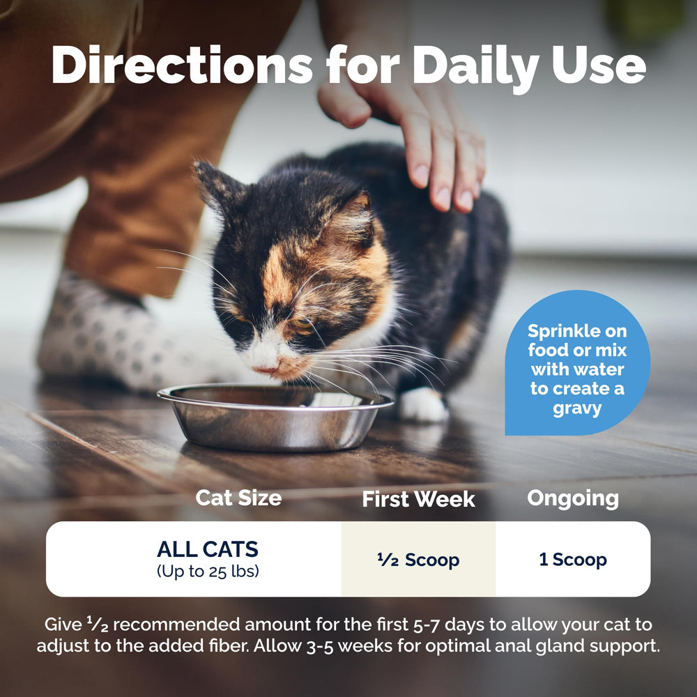 Vetnique Glandex cat food topper for simple mixing into meals.