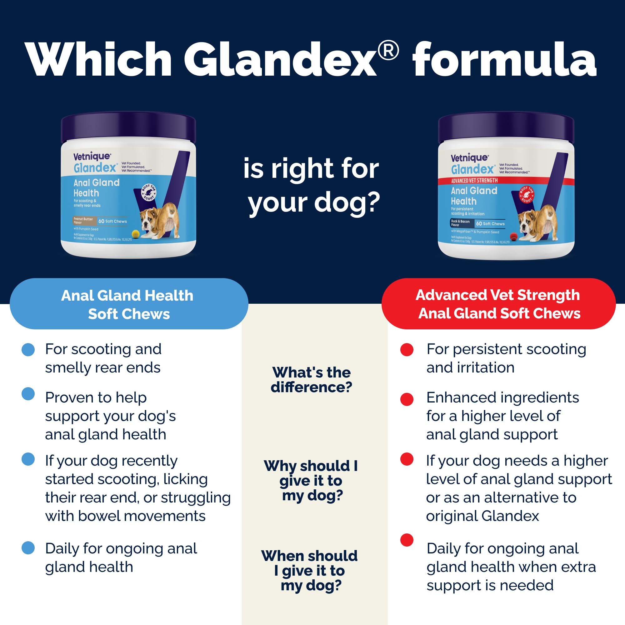 Ingredients chart highlighting fiber blend and omega fatty acids.