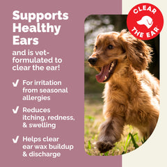 Vetnique Oticbliss cat-ear-cleaning image highlights gentle cleansing benefits.