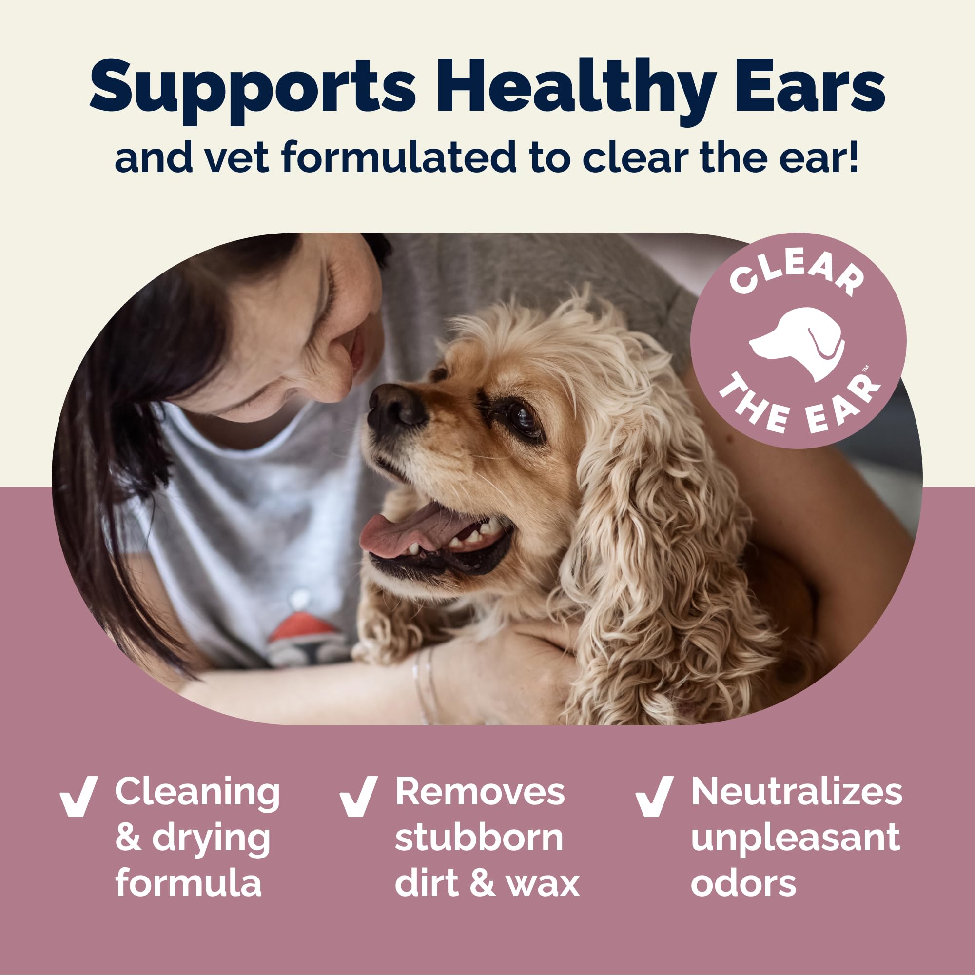 Vetnique Oticbliss vitamin E aloe comfort highlights soothing ear care.