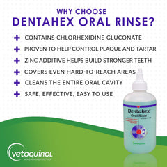 Vetoquinol Dentahex supports cat dental care for healthier gums.