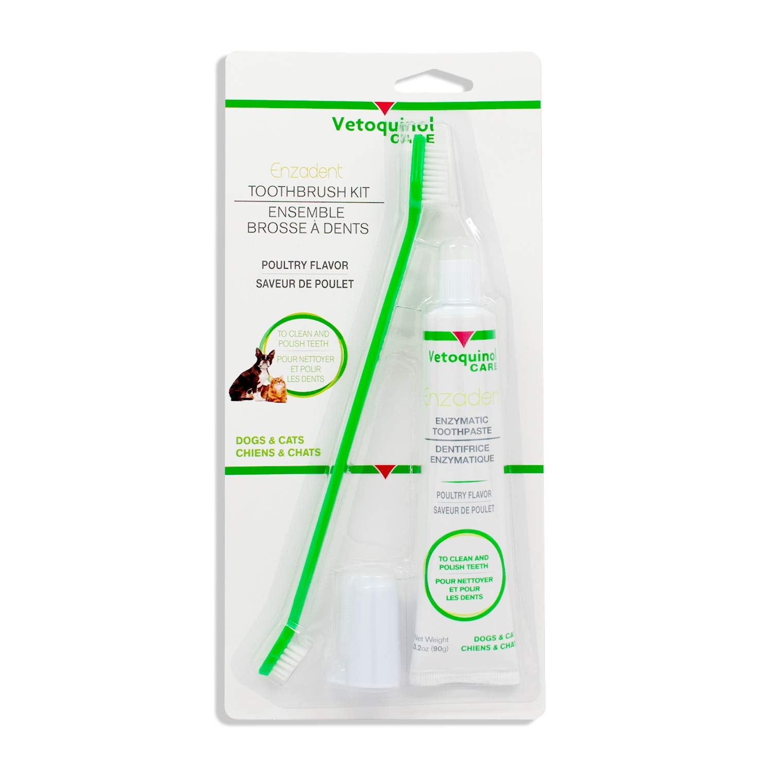 Vetoquinol Enzadent kit front view for easy pet dental routine