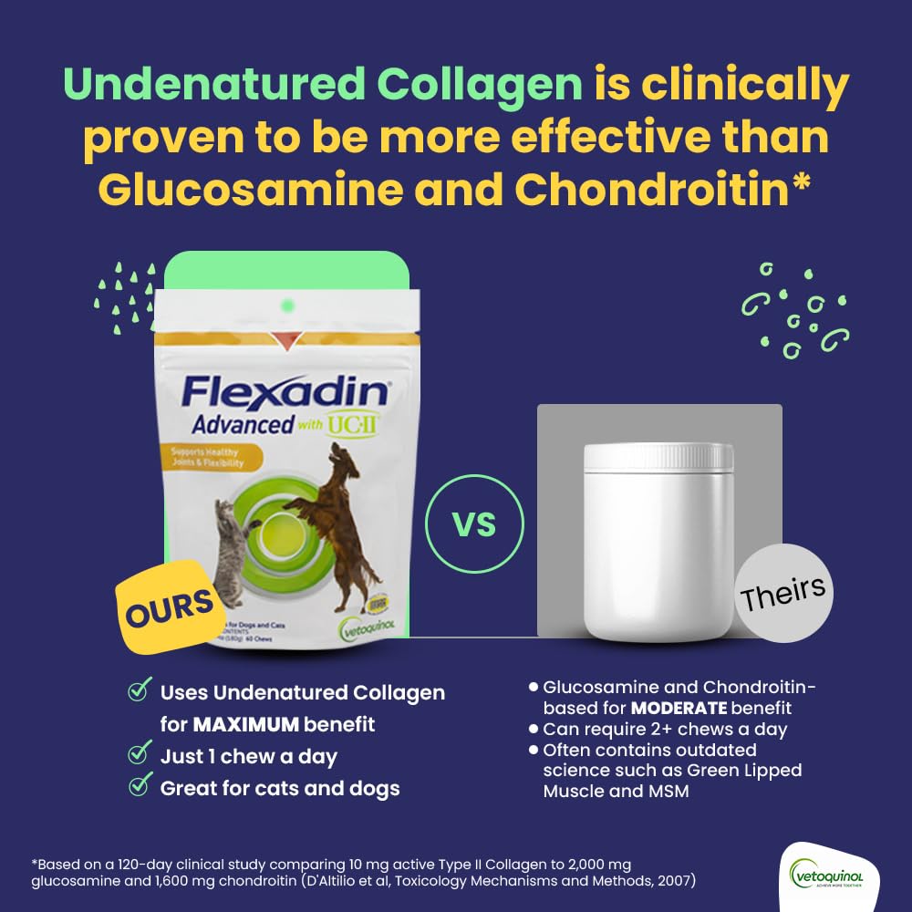 Vetoquinol Flexadin Advanced Vitamin E inclusion for joint nutrition