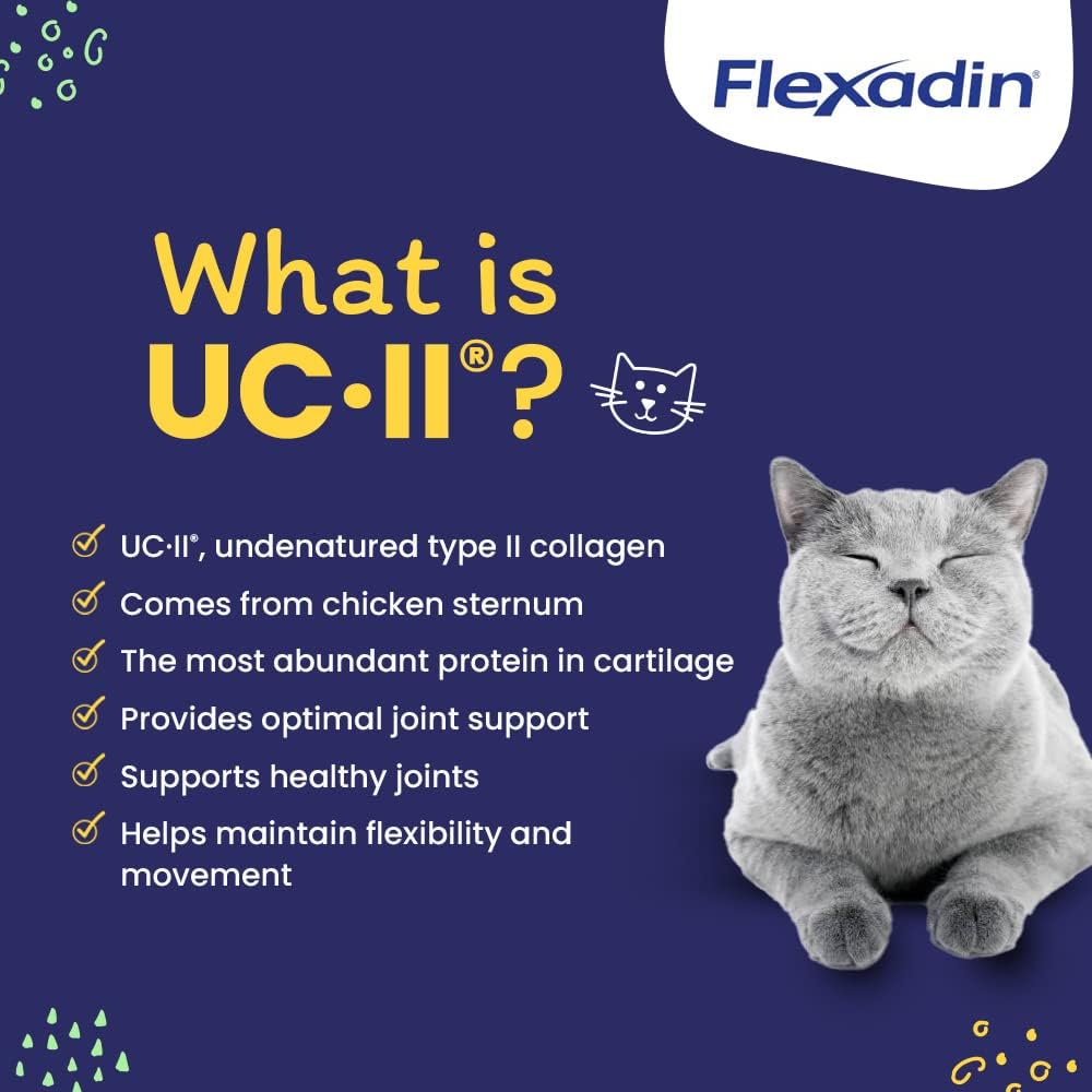 Omega-3s and vitamin E in Flexadin support connective tissues in cats