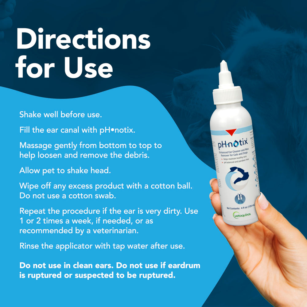 Vetoquinol PH•notix cat ear care application supports comfortable routines.