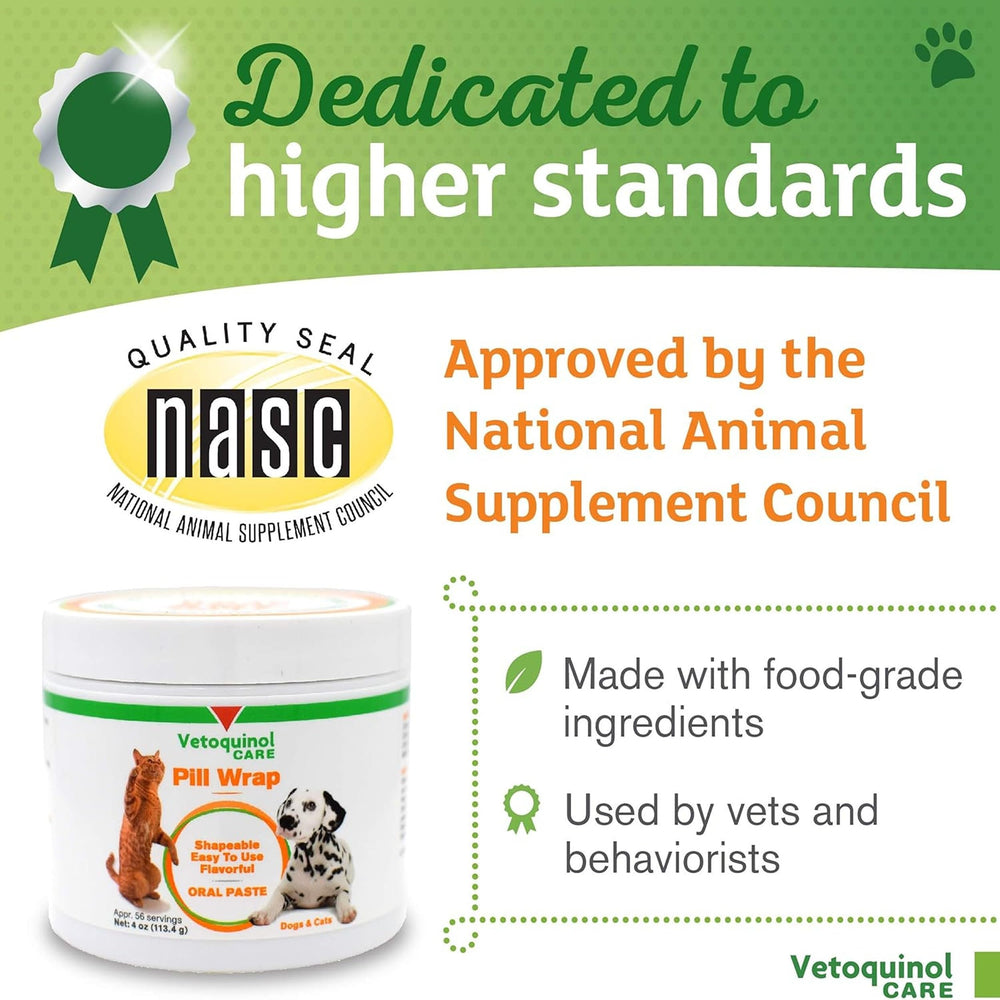 Vetoquinol Pill Wrap Paste enables versatile use for pills and treats.