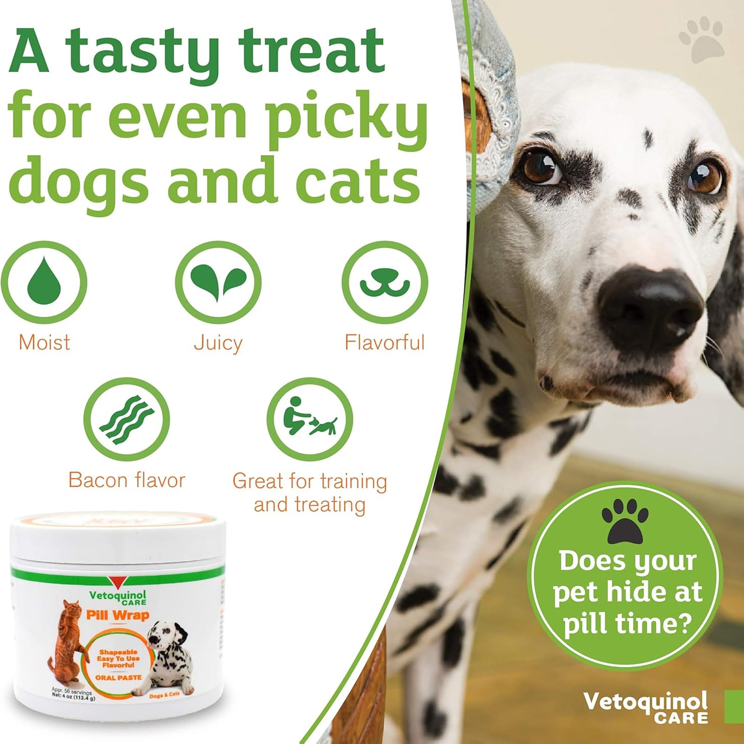 Vetoquinol Pill Wrap Training Use supports positive reinforcement during routines.