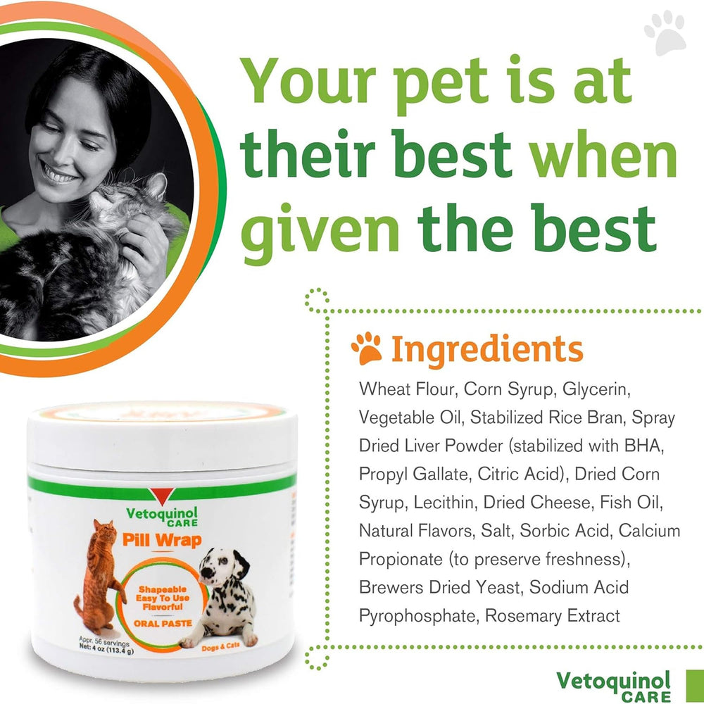 Vetoquinol Pill Wrap Treat Time turns pills into a tasty moment for pets.