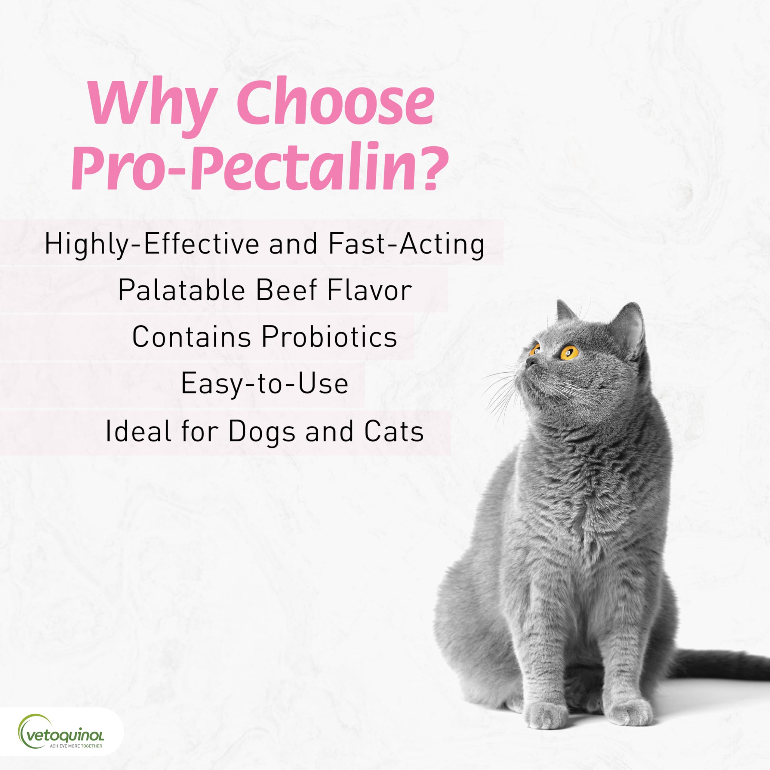 Vetoquinol Pro-Pectalin chicken-flavor tablets appealing to dogs and cats.