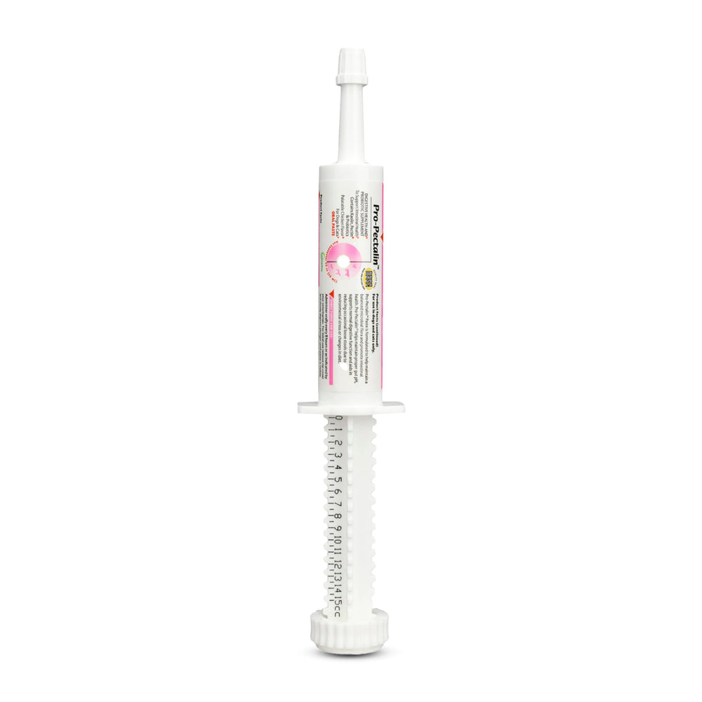 Vetoquinol Pro-Pectalin paste for dogs, easy dosing at mealtime.
