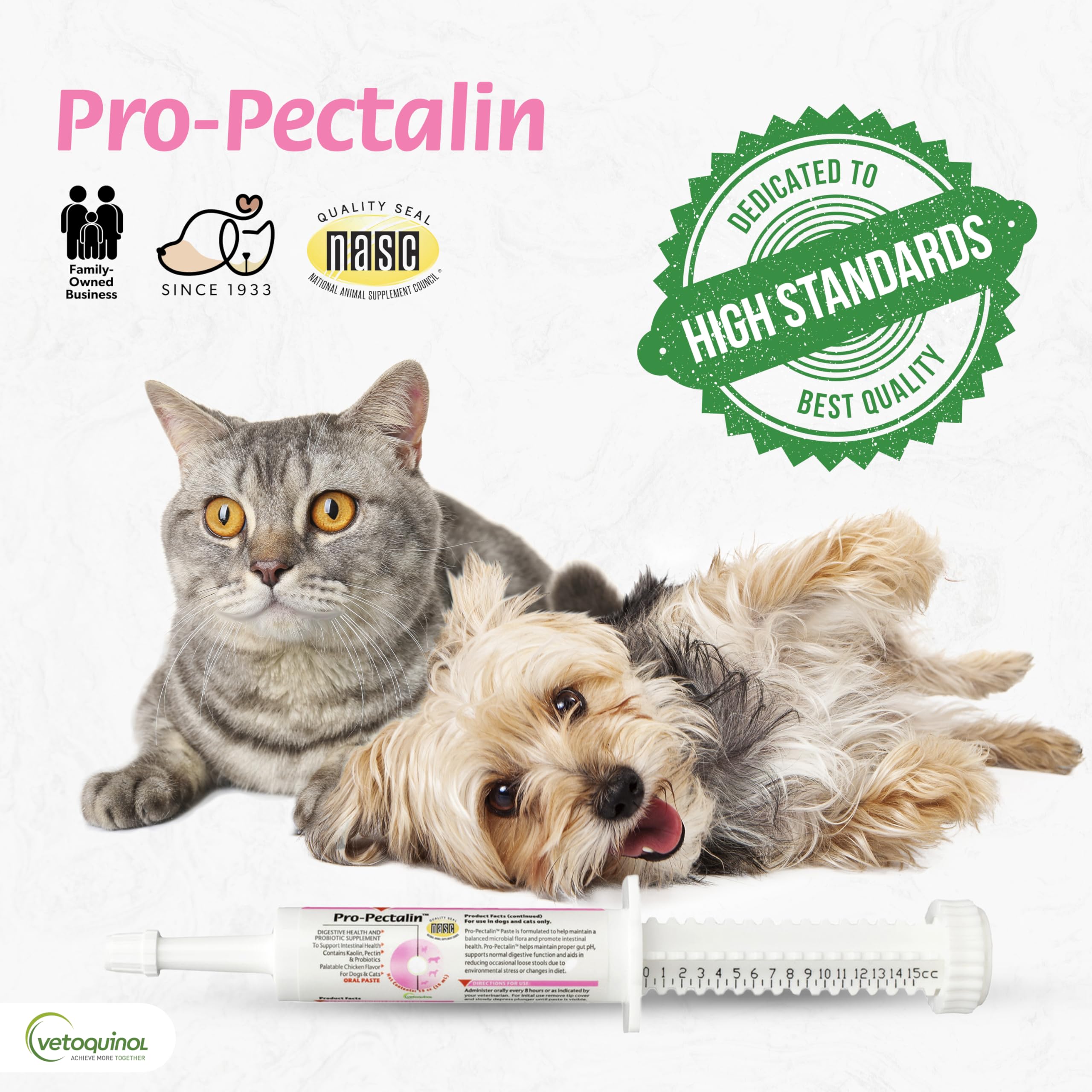 Pro-Pectalin paste demonstrating quick-relief for situational diarrhea