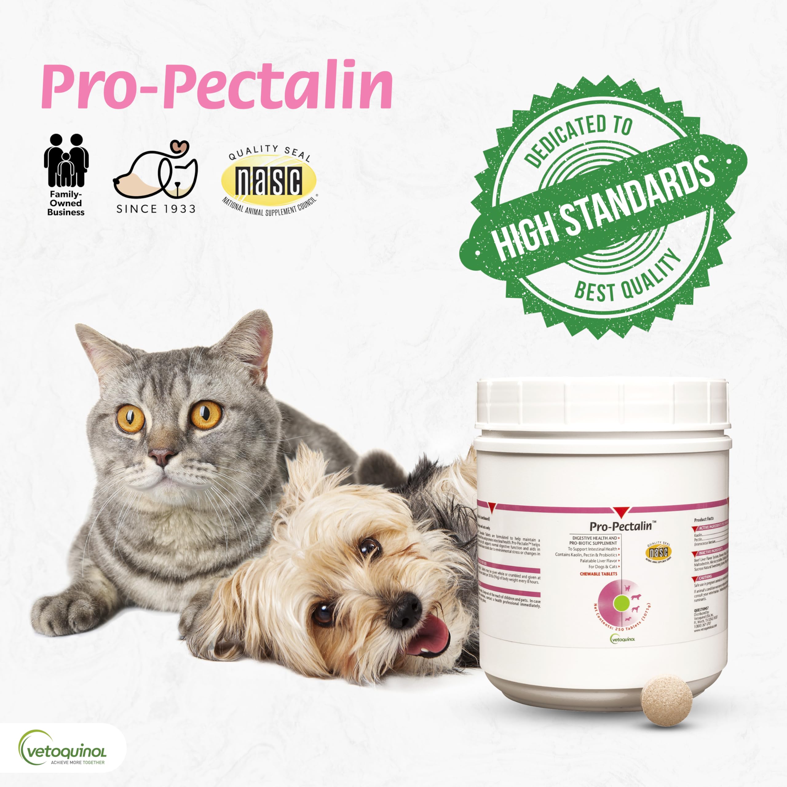 Vetoquinol Pro-Pectalin use scenario with pet during occasional upset.