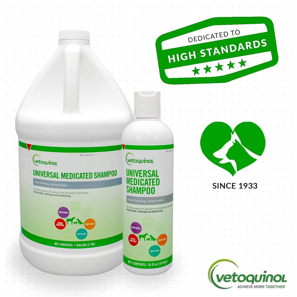 Vetoquinol Universal Medicated Shampoo for horses coat care and grooming