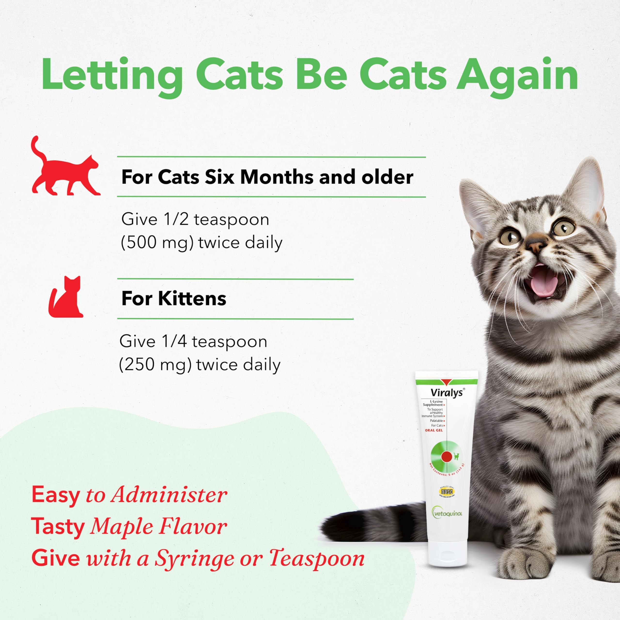 Vetoquinol Viralys box highlighting eye health support for felines.