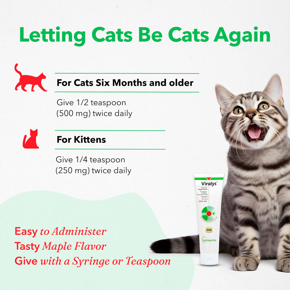 Vetoquinol Viralys box highlighting eye health support for felines.