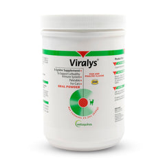 Vetoquinol Viralys powder bottle for easy daily cat dosing