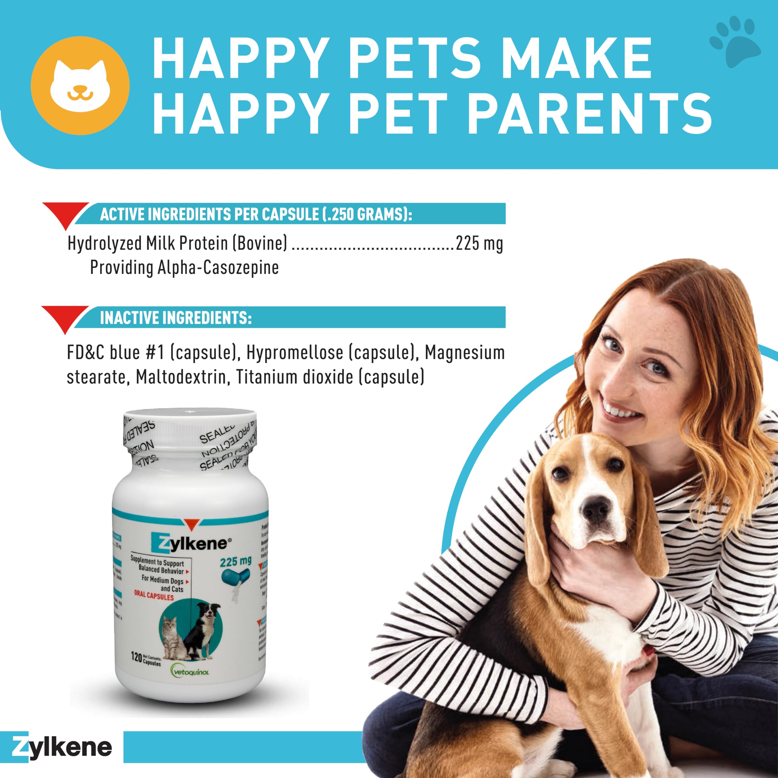 Opening Zylkene capsule and mixing into dog food for daily calm