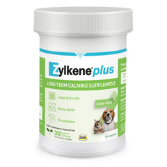 Vetoquinol Zylkene Plus bottle ready for daily calming support.