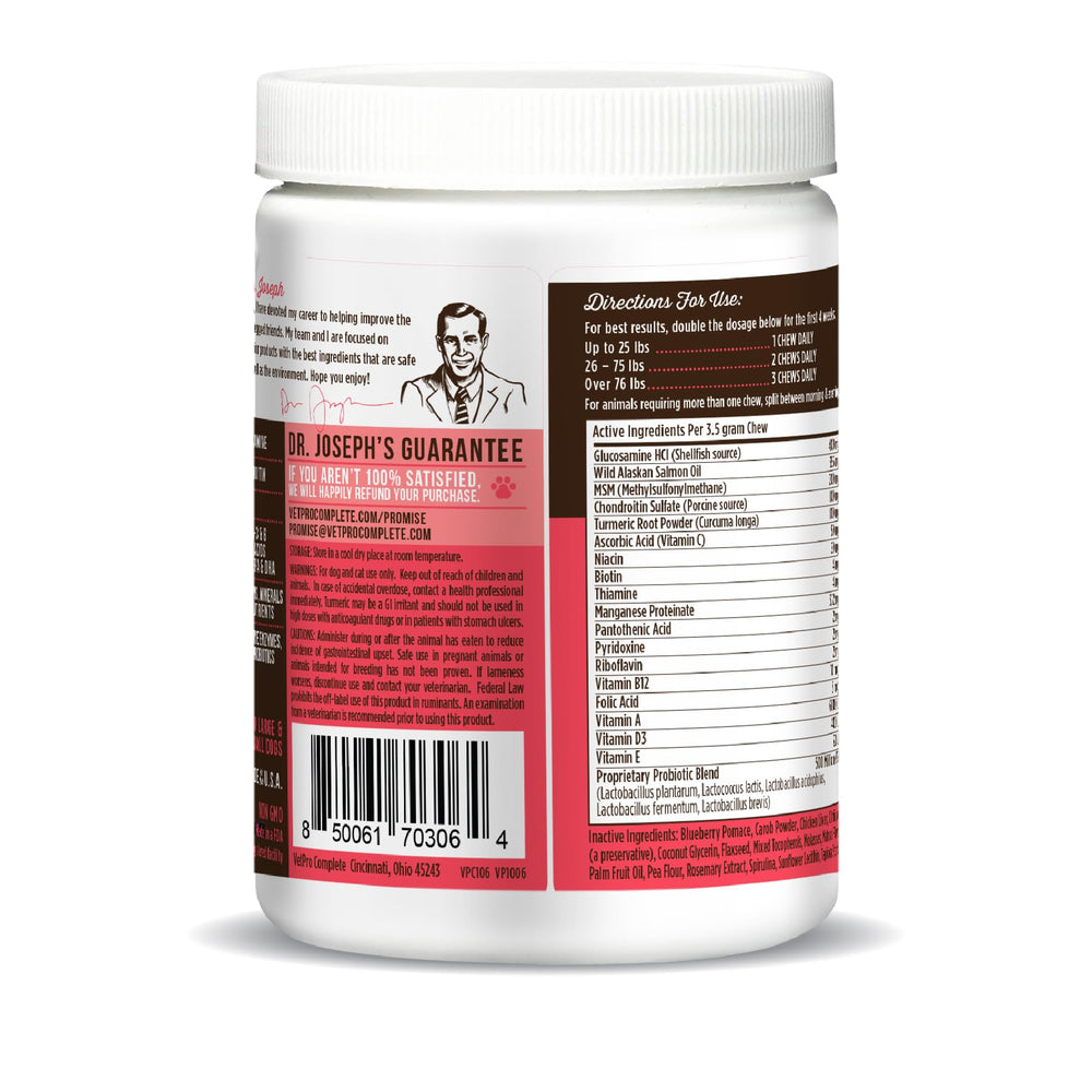 VetPro Complete large-dog 60-day supply packaging close-up.