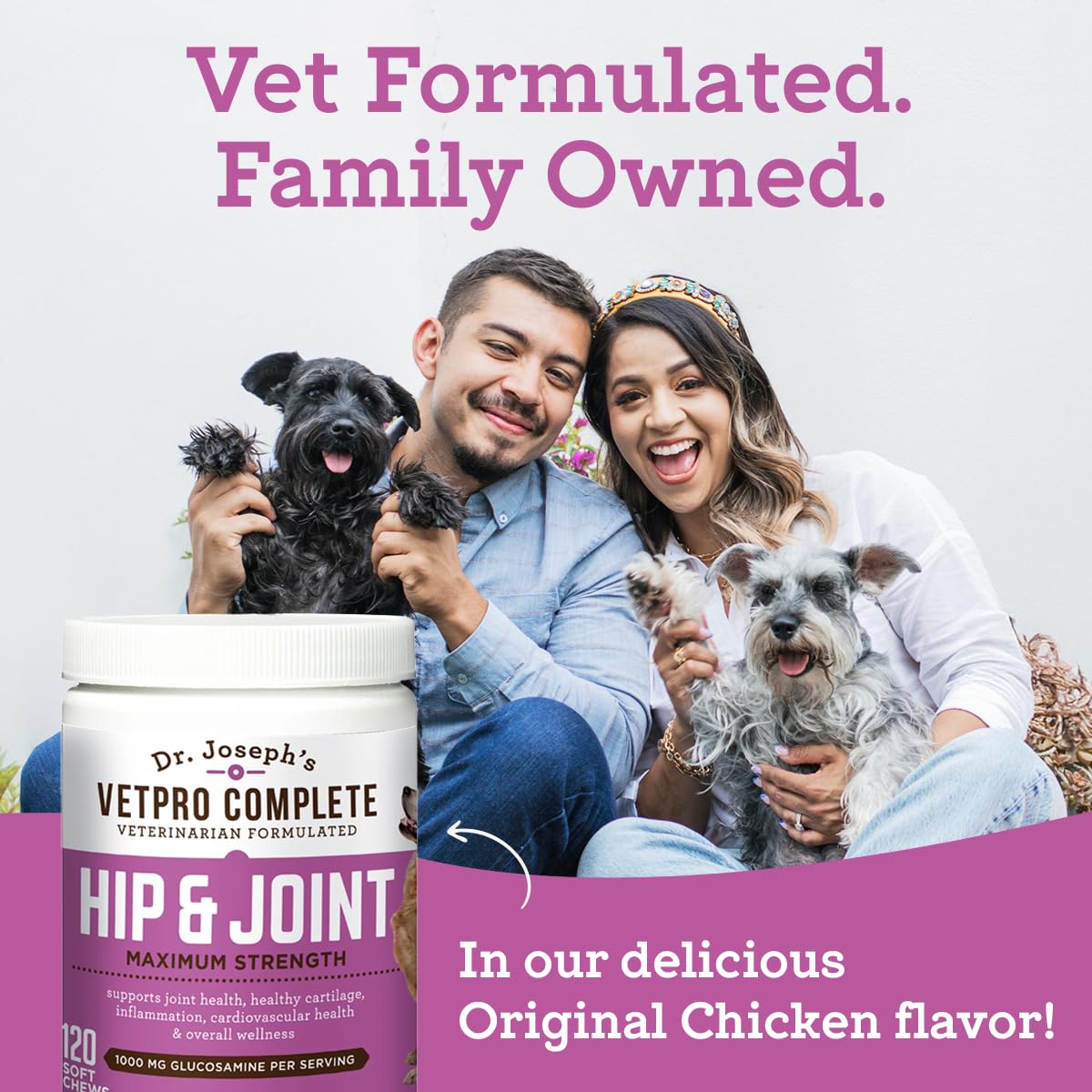 Made in USA in GMP-certified VetPro Complete facility
