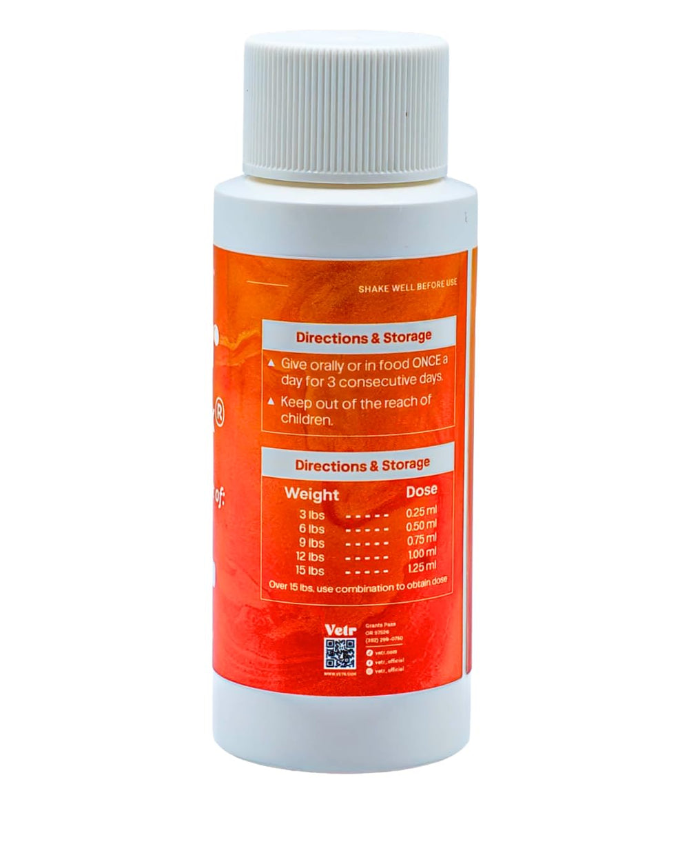 Vetr PraziMax served with food to simplify pet dosing.