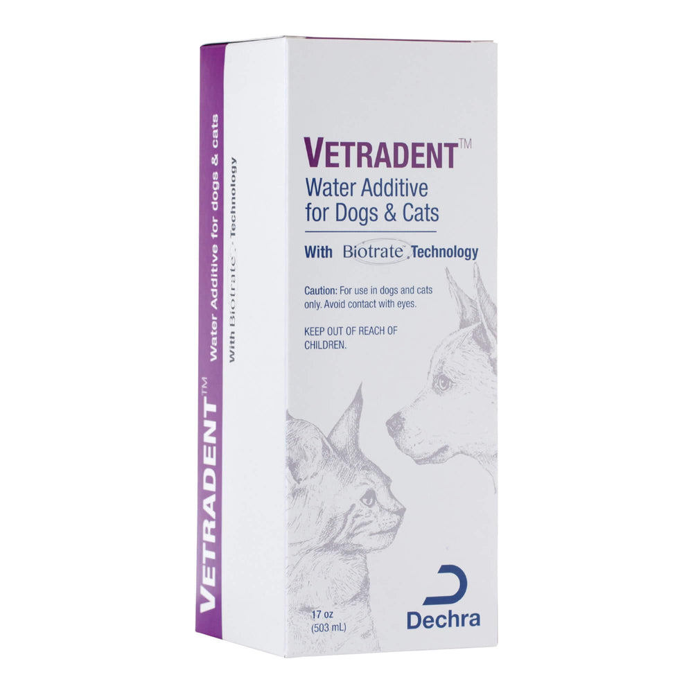 Vetradent Water Additive suitable for dogs and cats usage.