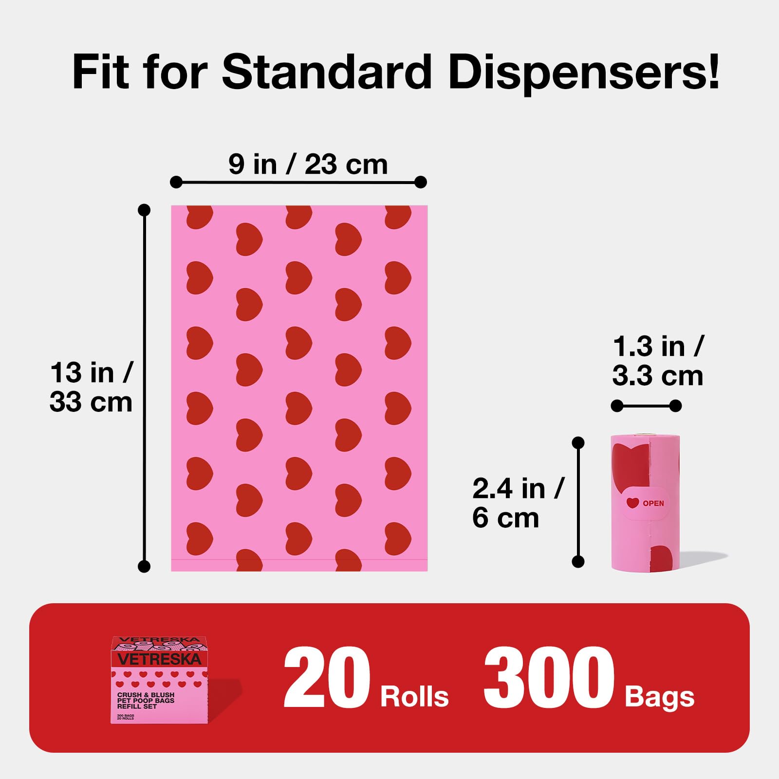 VETRESKA 300-count box offers long-term convenience for households.