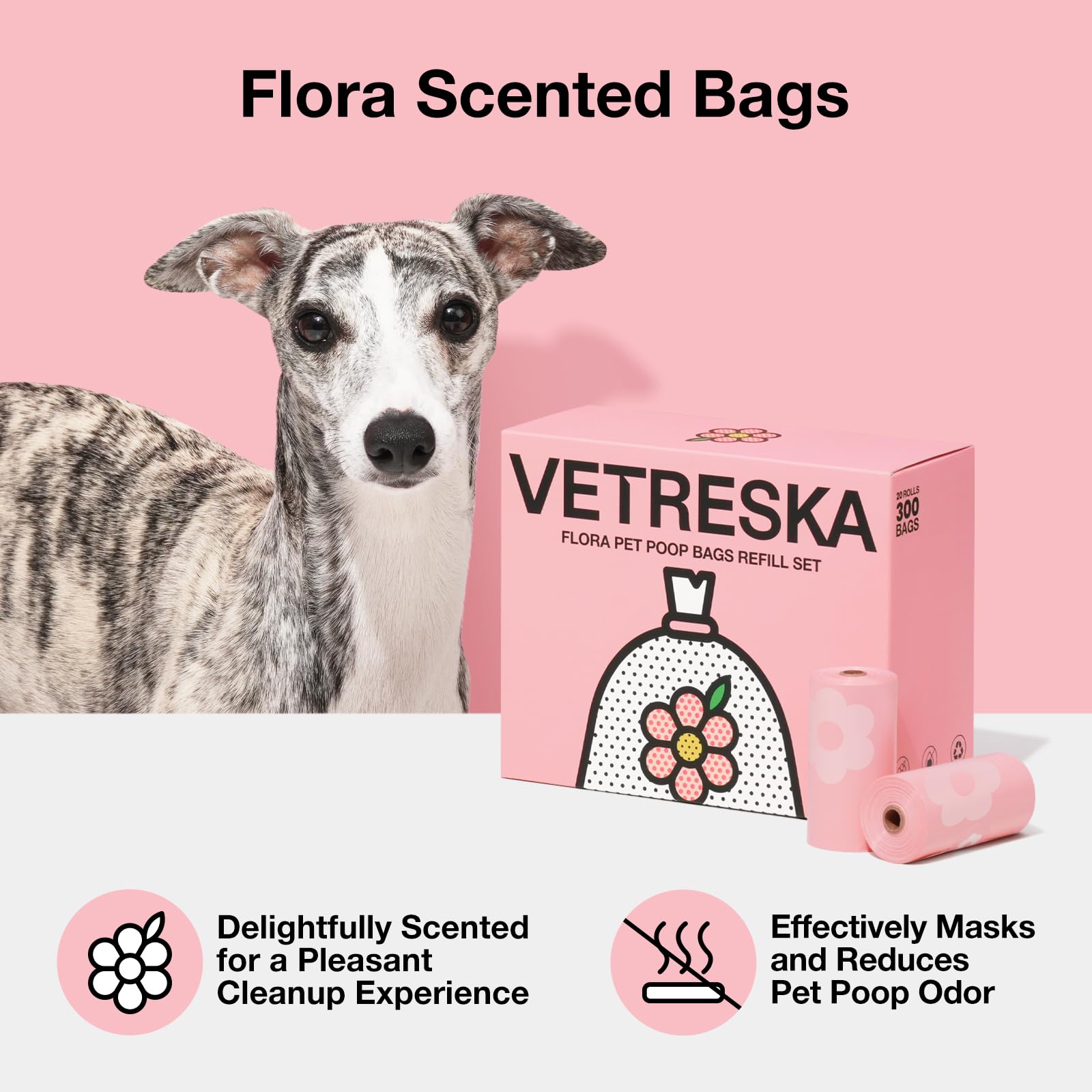 Vetreska 9x13 inch bags suitable for dog and cat waste tasks