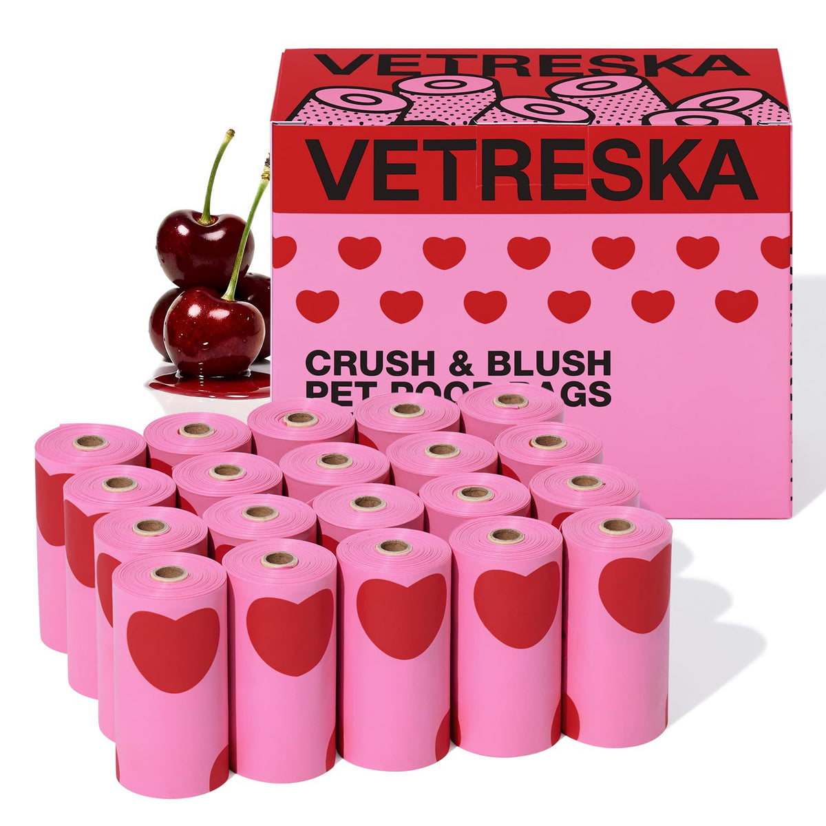 VETRESKA dog poop bags are leak-proof and convenient for walks.