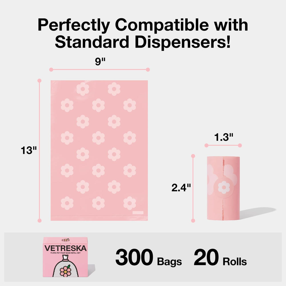 Vetreska easy tear design allows fast bag separation on strolls