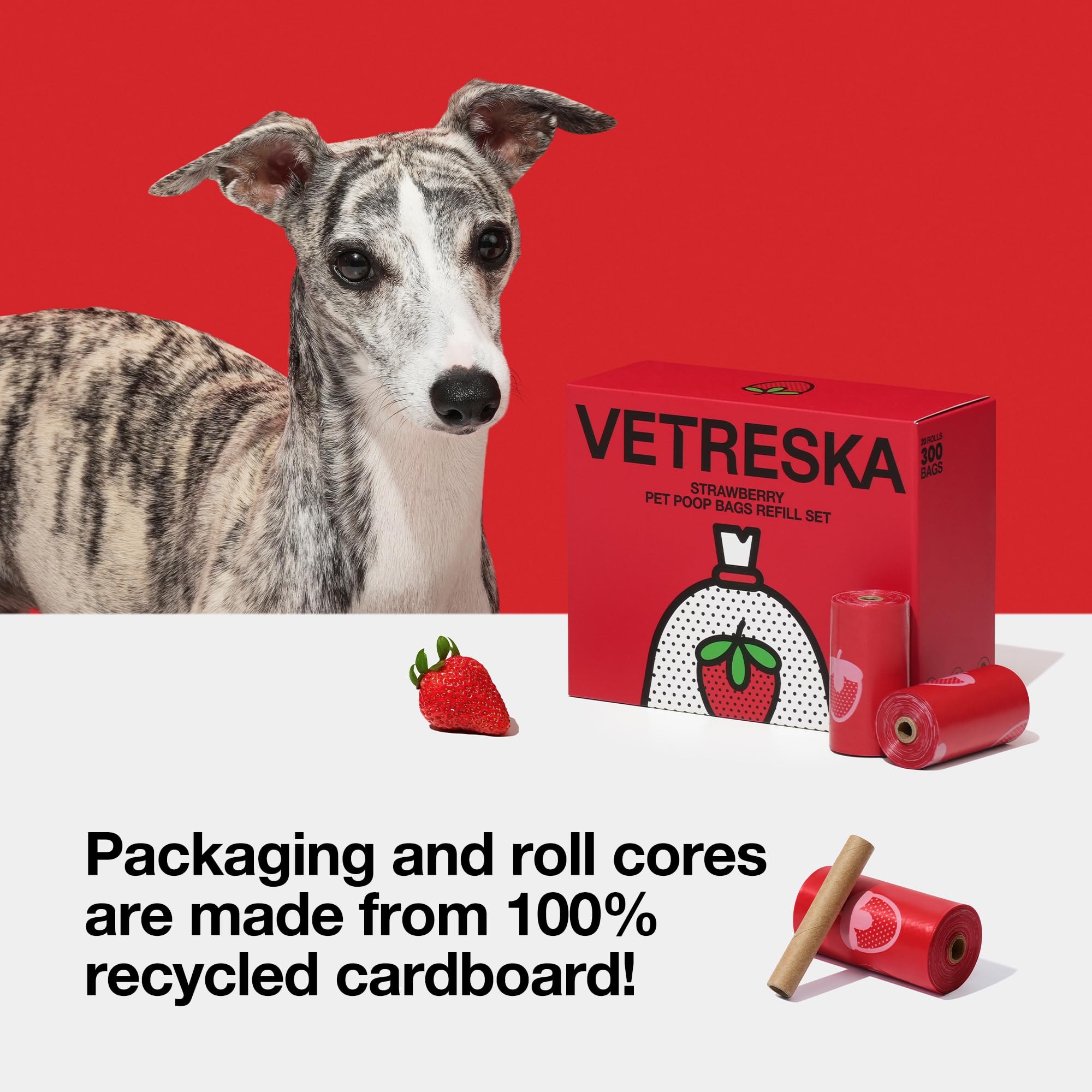 VETRESKA extra thick bags 9x13 inches fit larger waste.