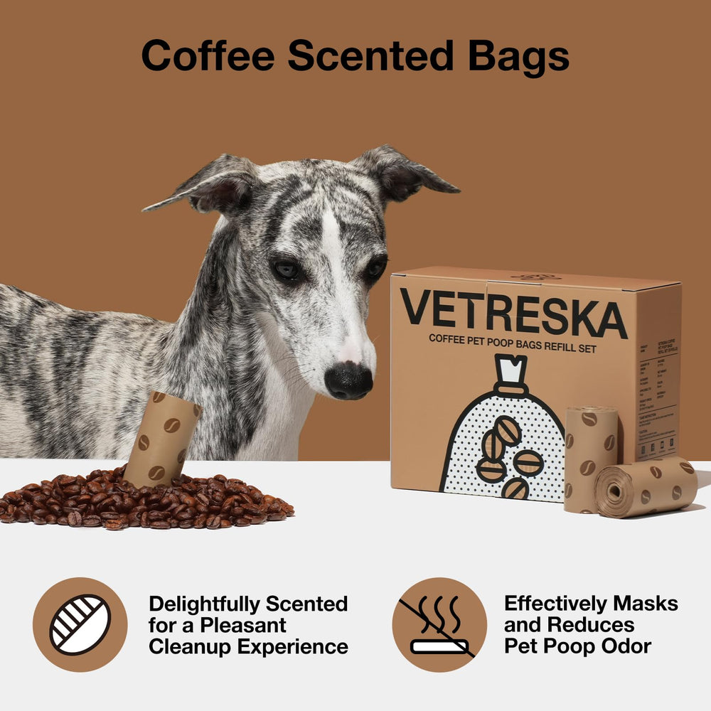 VETRESKA leak proof dog poop bags for mess-free cleanup