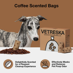 VETRESKA leak proof dog poop bags for mess-free cleanup