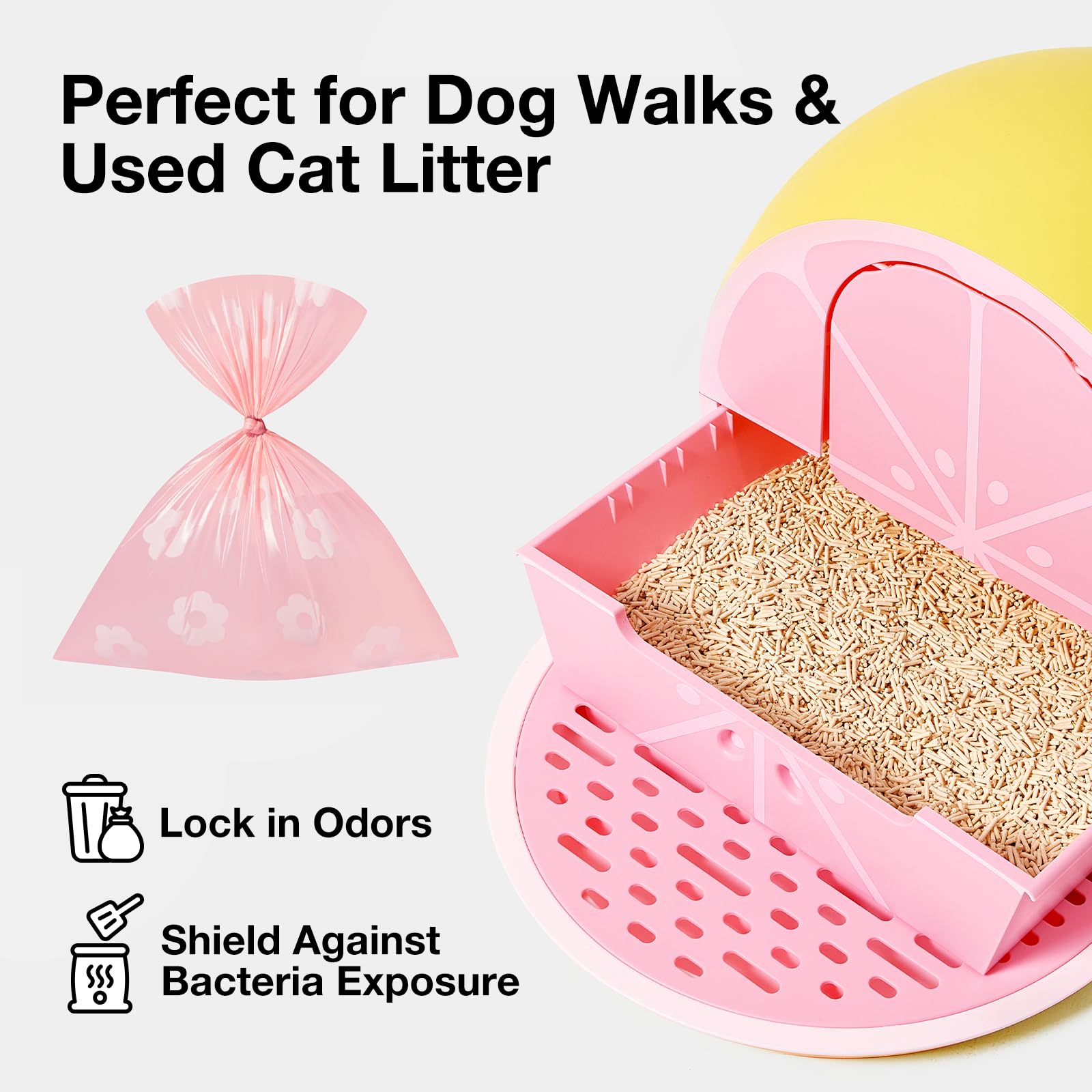 Vetreska 300-count box provides a long-lasting pet waste supply