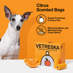 VETRESKA bags feature a tangerine design and citrus scent