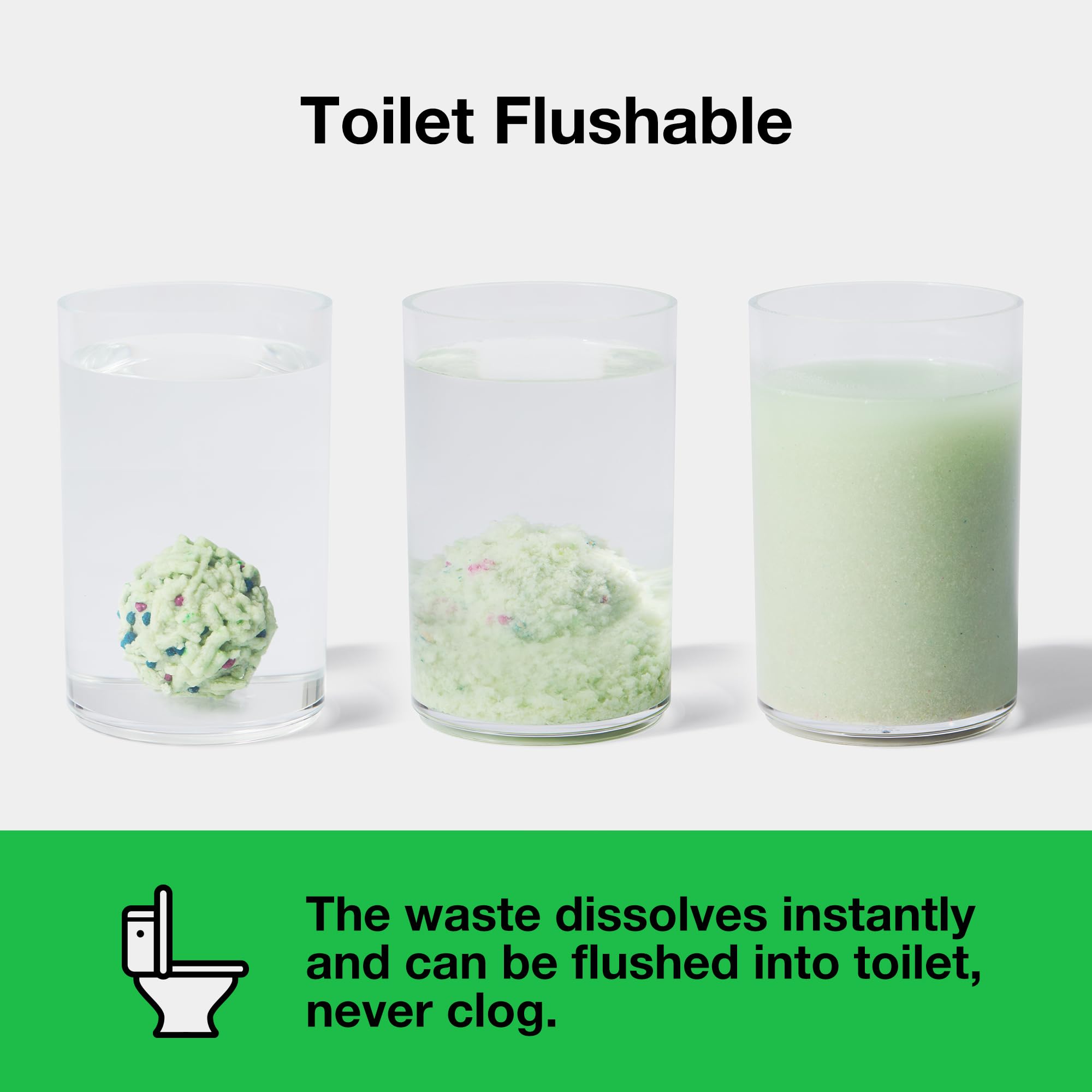 VETRESKA Tofu Cat Litter flushable in toilets for easy waste management