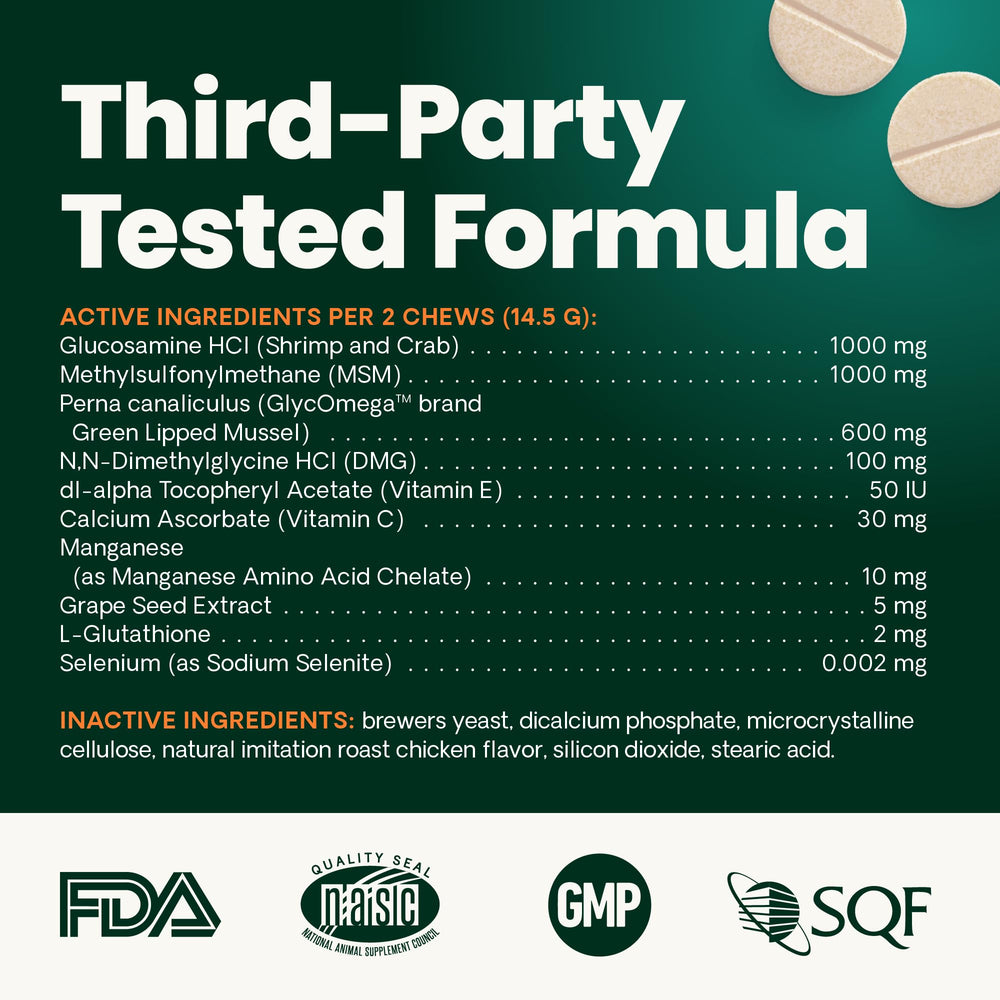 NASC quality seal on GlycoFlex 3 packaging.