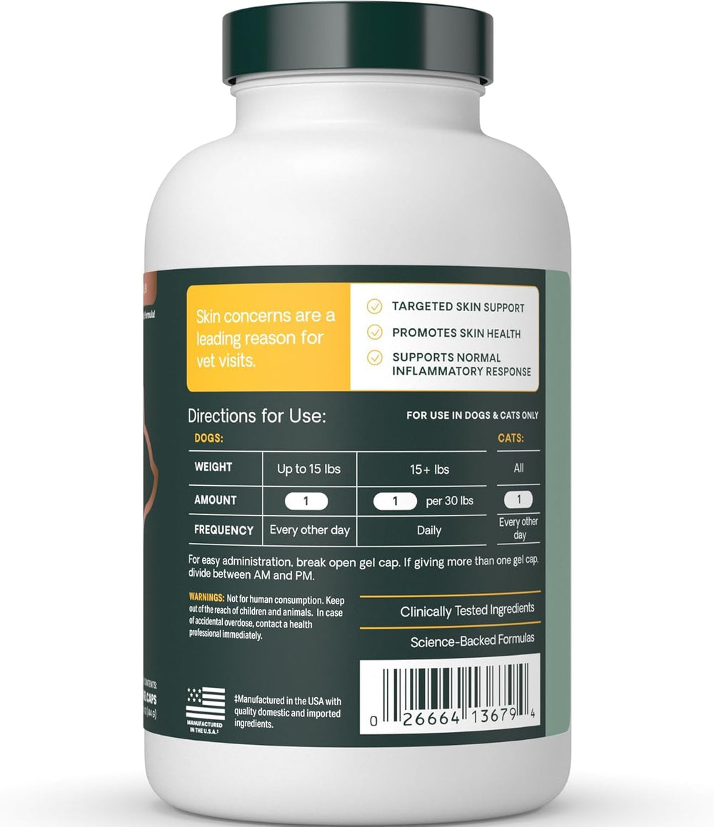 VetriScience Omega Healthy Skin packaging design communicates trusted pet wellness