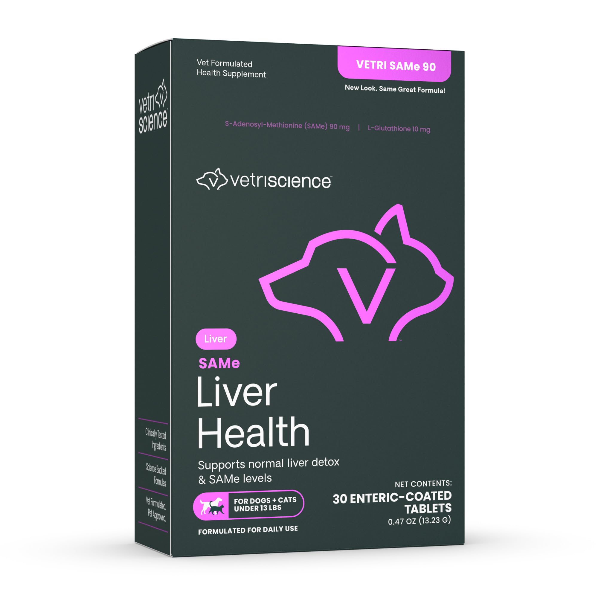 VetriScience SAMe Liver Health tablet for pets supports liver function.