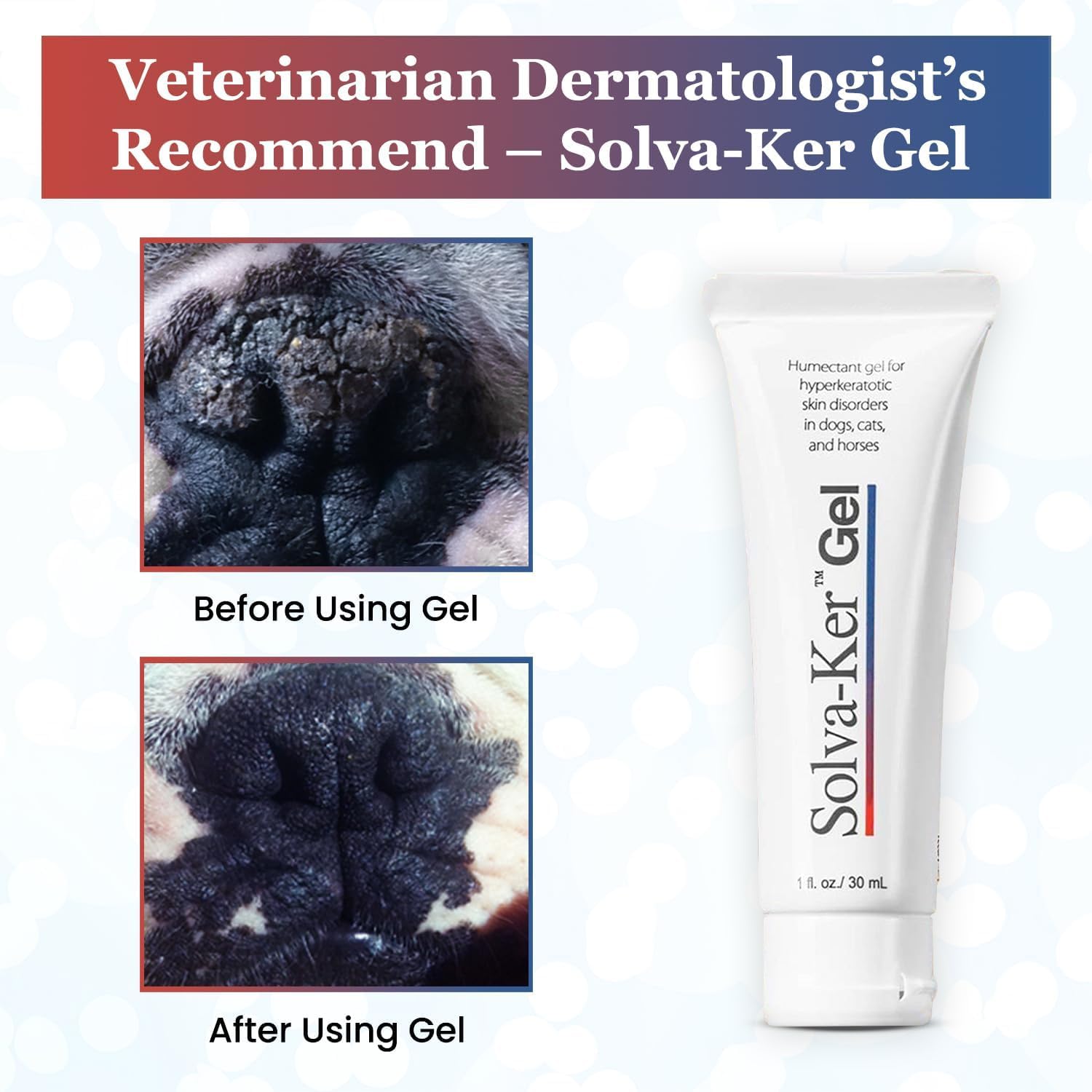 VetriMAX steady gel supports daily care for dry noses and paws.