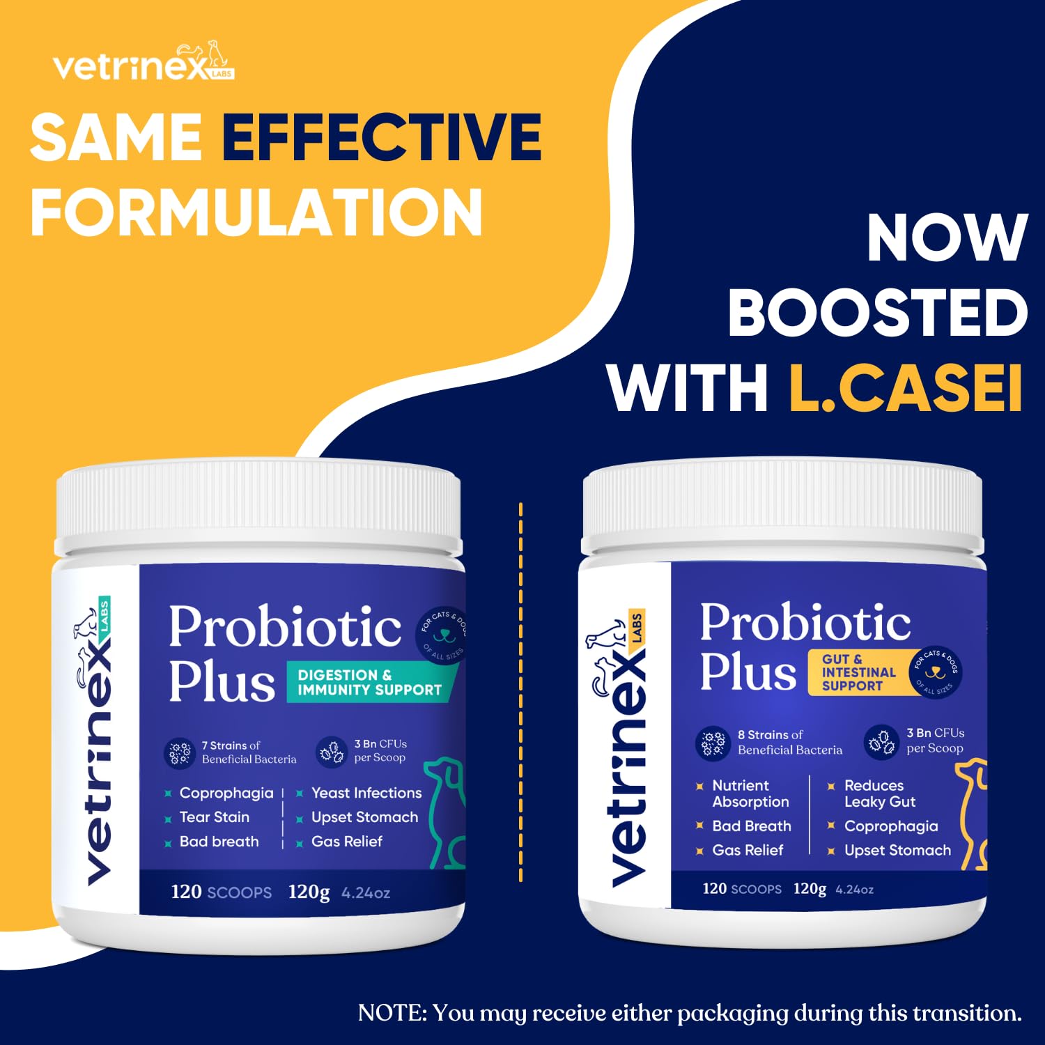 Vetrinex Labs digestive enzymes blend assists post-meal digestion.