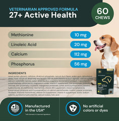 VetriScience 27plus active-health-chews closeup emphasizes compact chews dogs love