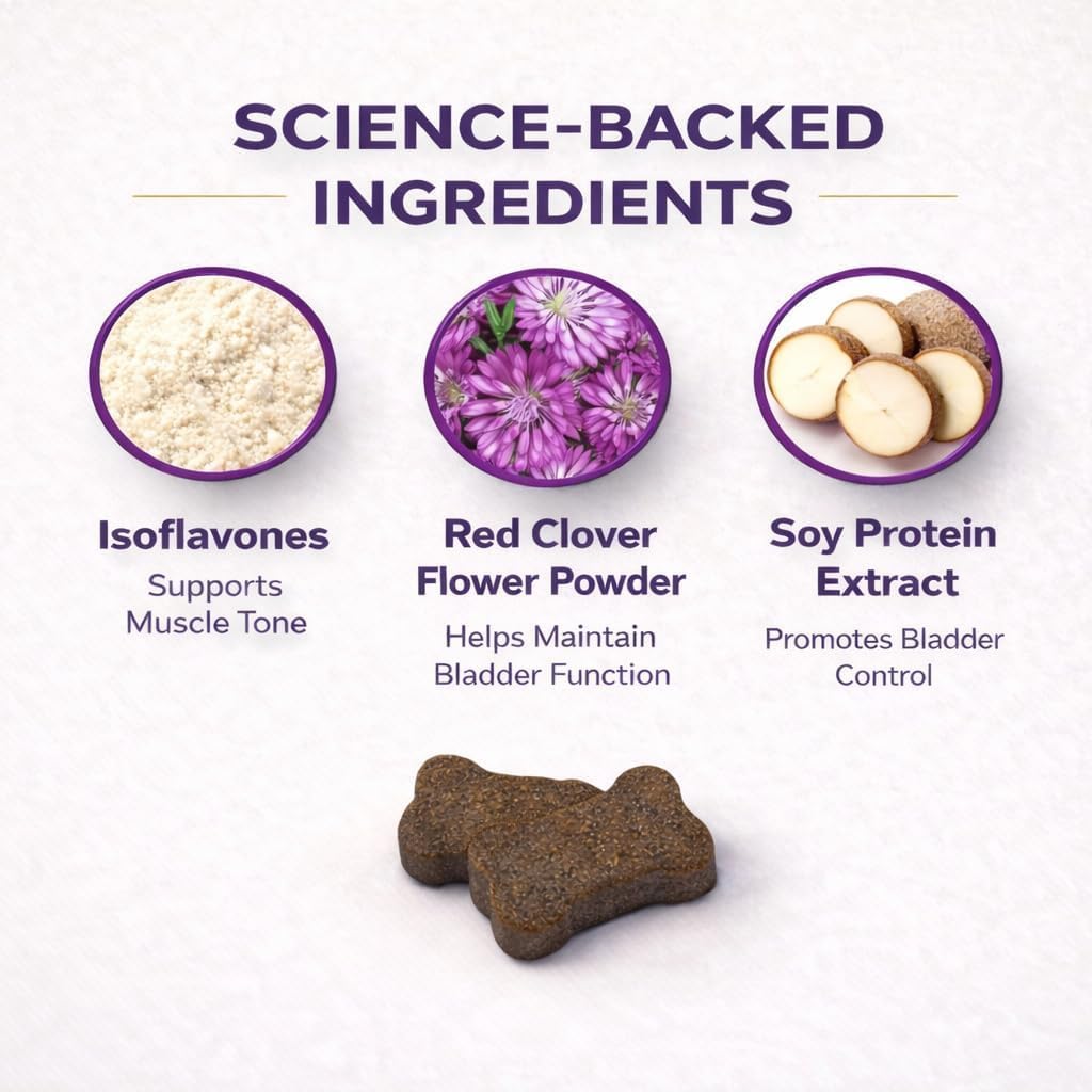 Close-up texture of soft chew for VetriScience bladder health product.
