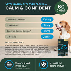 VetriScience Calm & Confident chews for cats, a treat promoting calmer behavior.