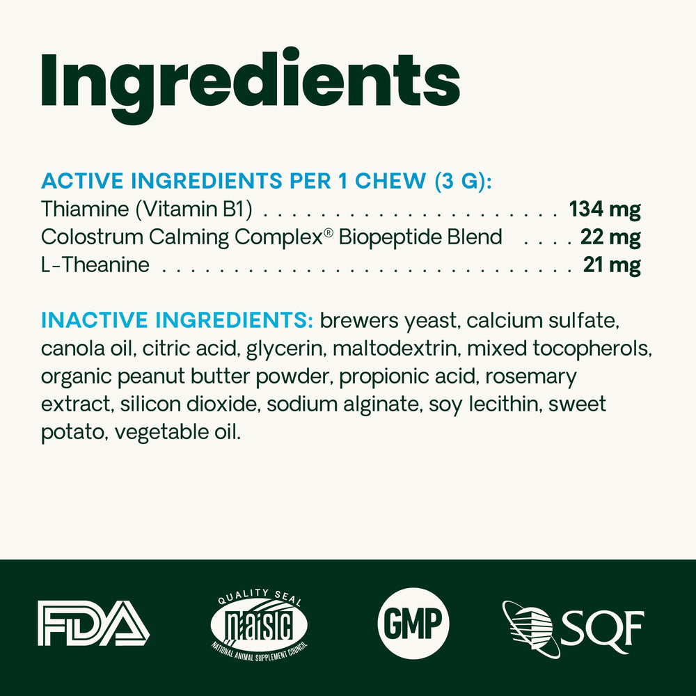 VetriScience Calm Confident chews in dish for routine calming