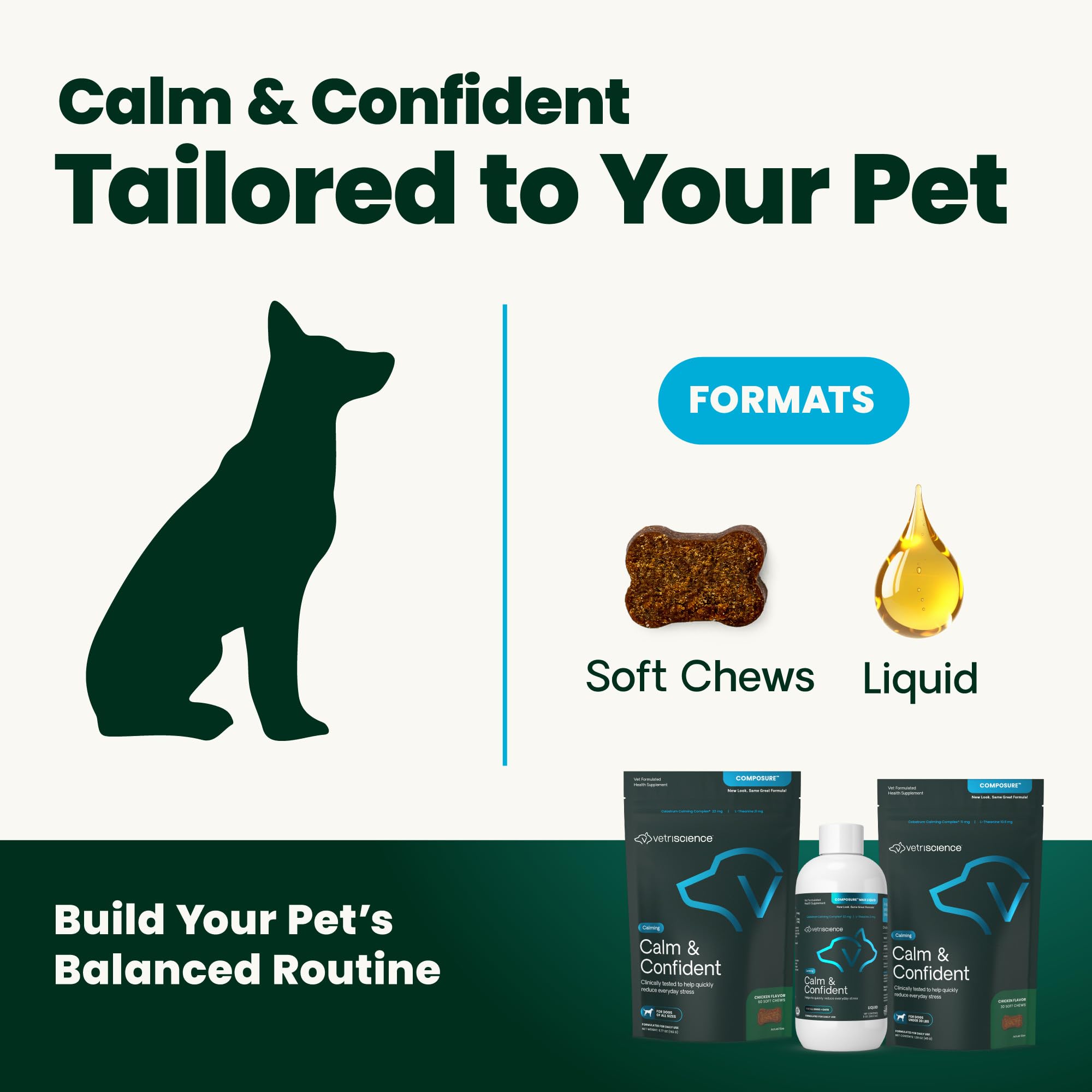 VetriScience Calm Confident during grooming to ease stress