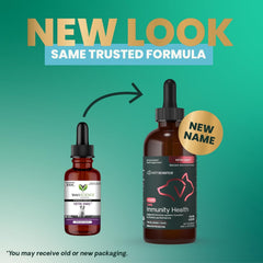 VetriScience DMG Immunity Health dropper enables easy direct-by-mouth dosing.