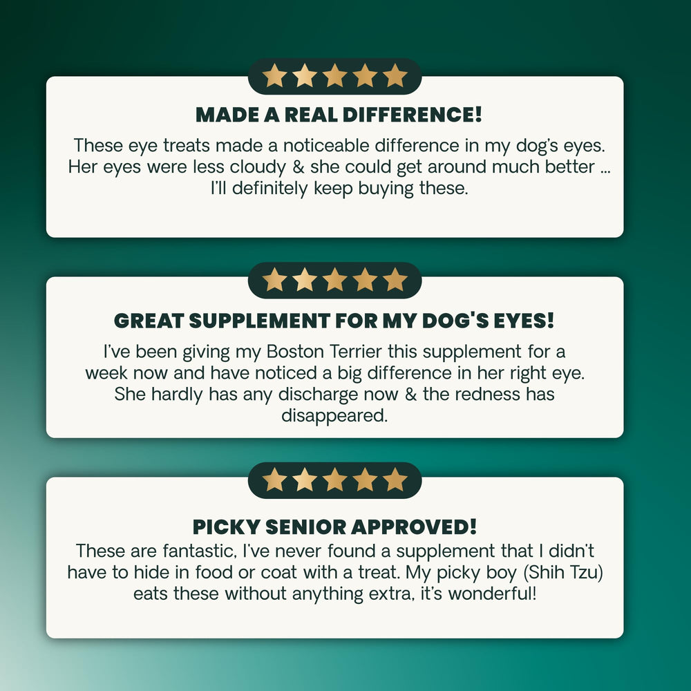 Senior dog care line banner featuring VetriScience branding.